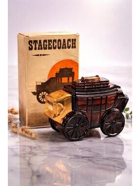 Avon 1970s Stagecoach Wild Country After Shave Bottle With Box, 5.5x3”
